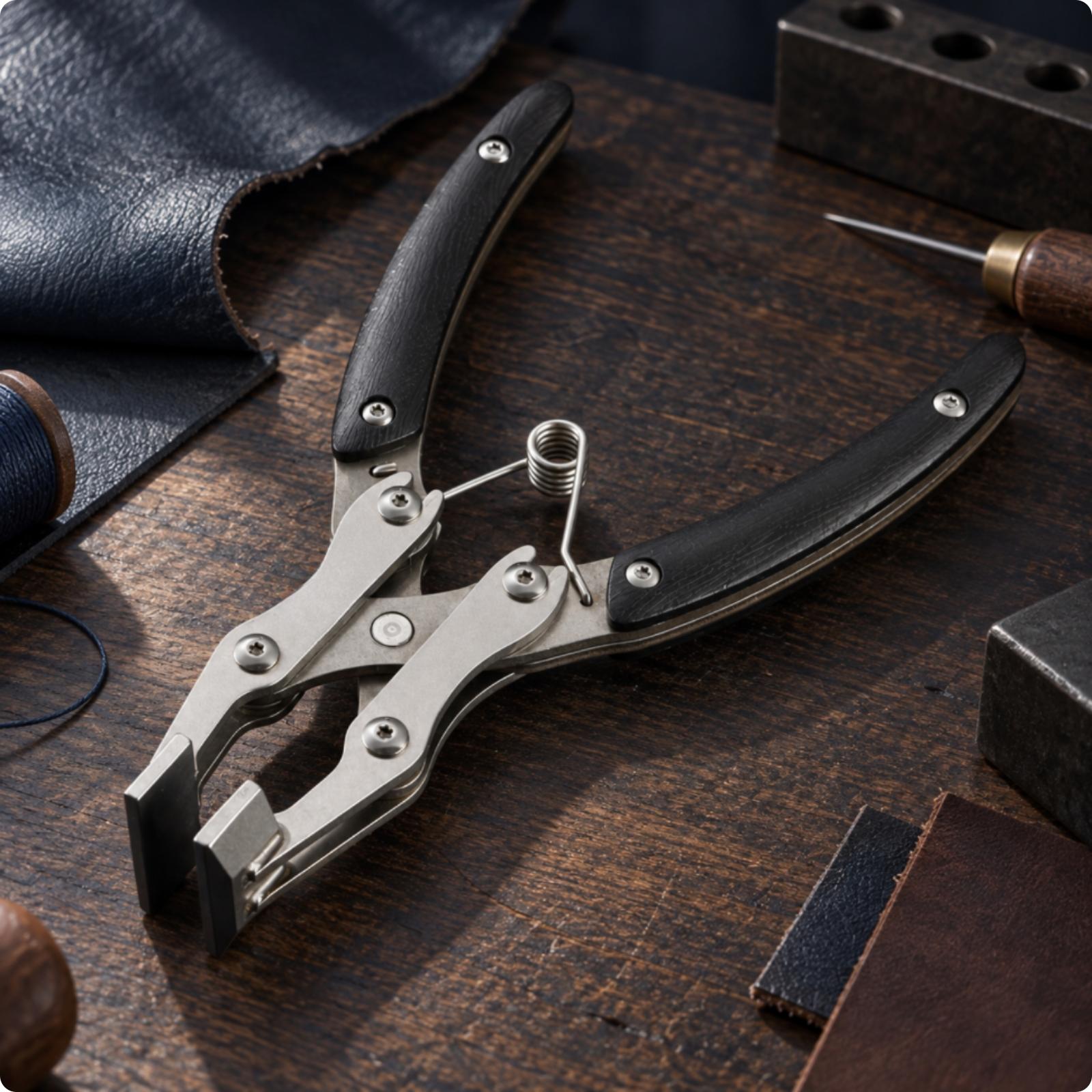 Edelstahl-Lederzange zum Kante – Leatherwork Hand Press Bewertung und Preis