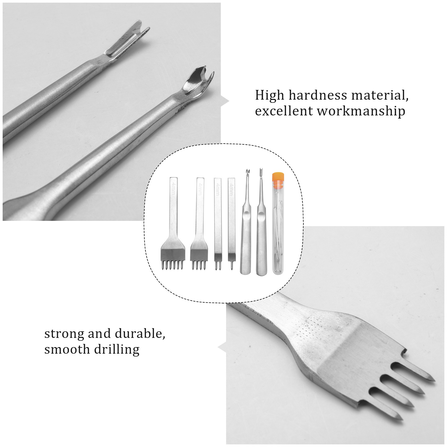 BAAR-Leder-Nahtmeißel-Set, Sch – Groover Stitching Tool Bewertung und Preis