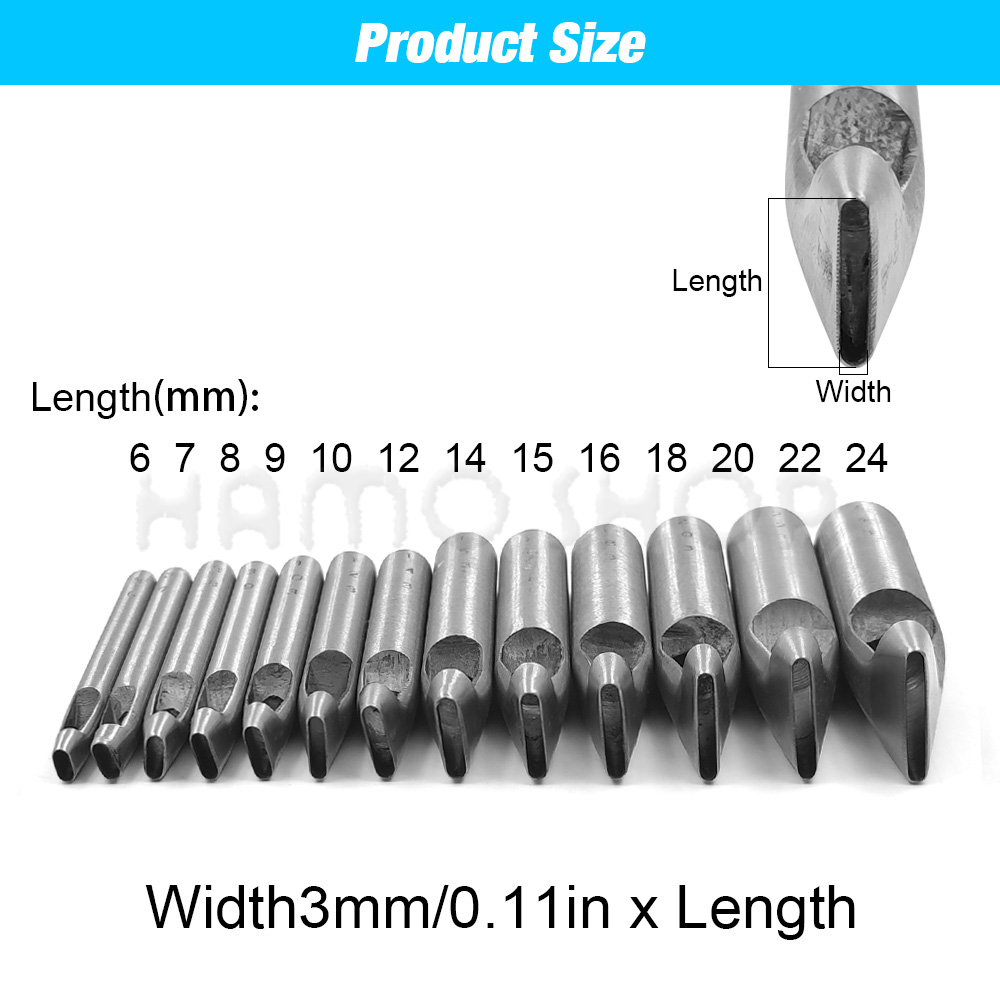 2mm/3mm breiter ovaler Lederlo – Rivet Setter Tool Bewertung und Preis